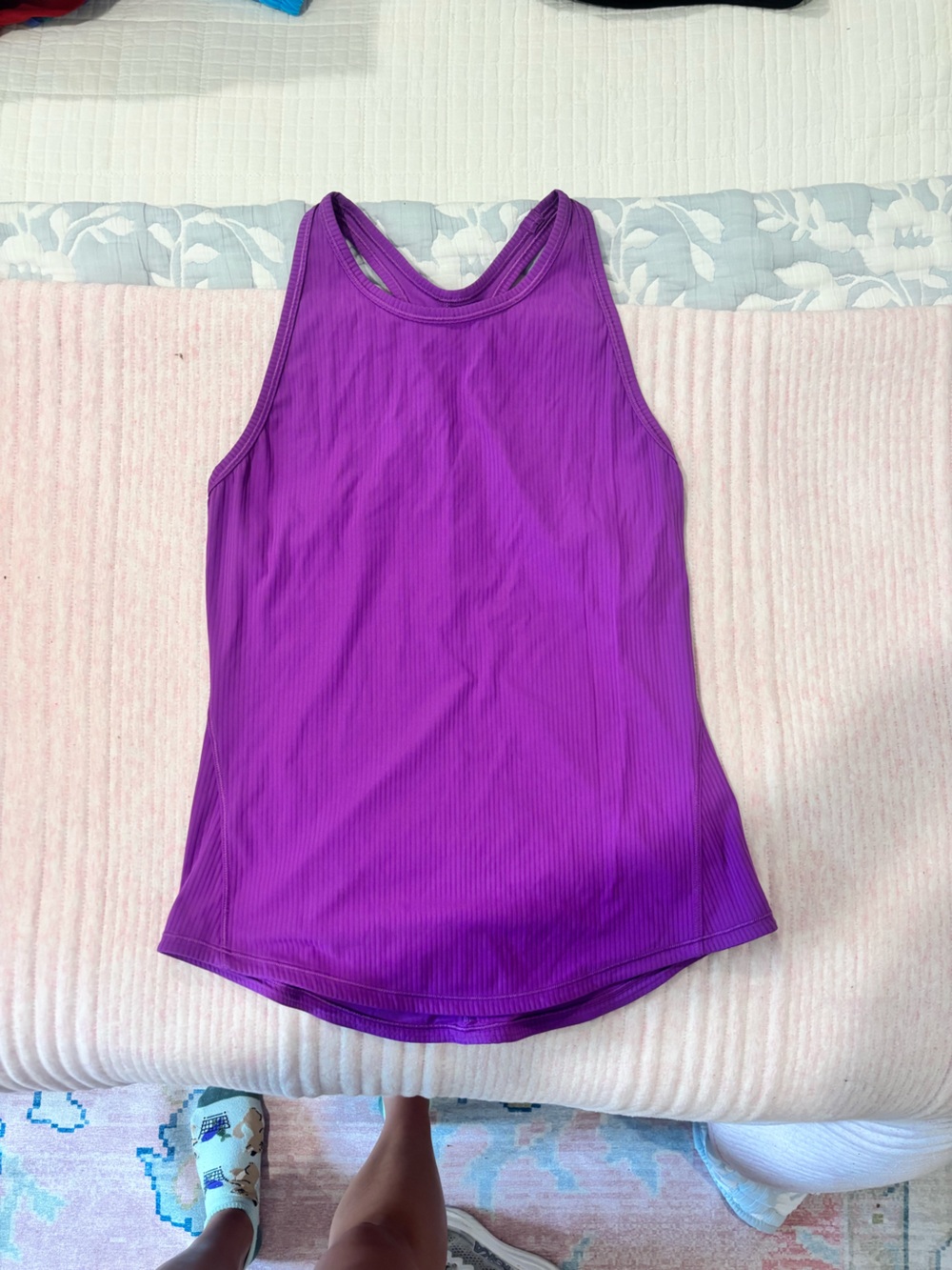 lululemon athletica Purple Ribbed Tank Top